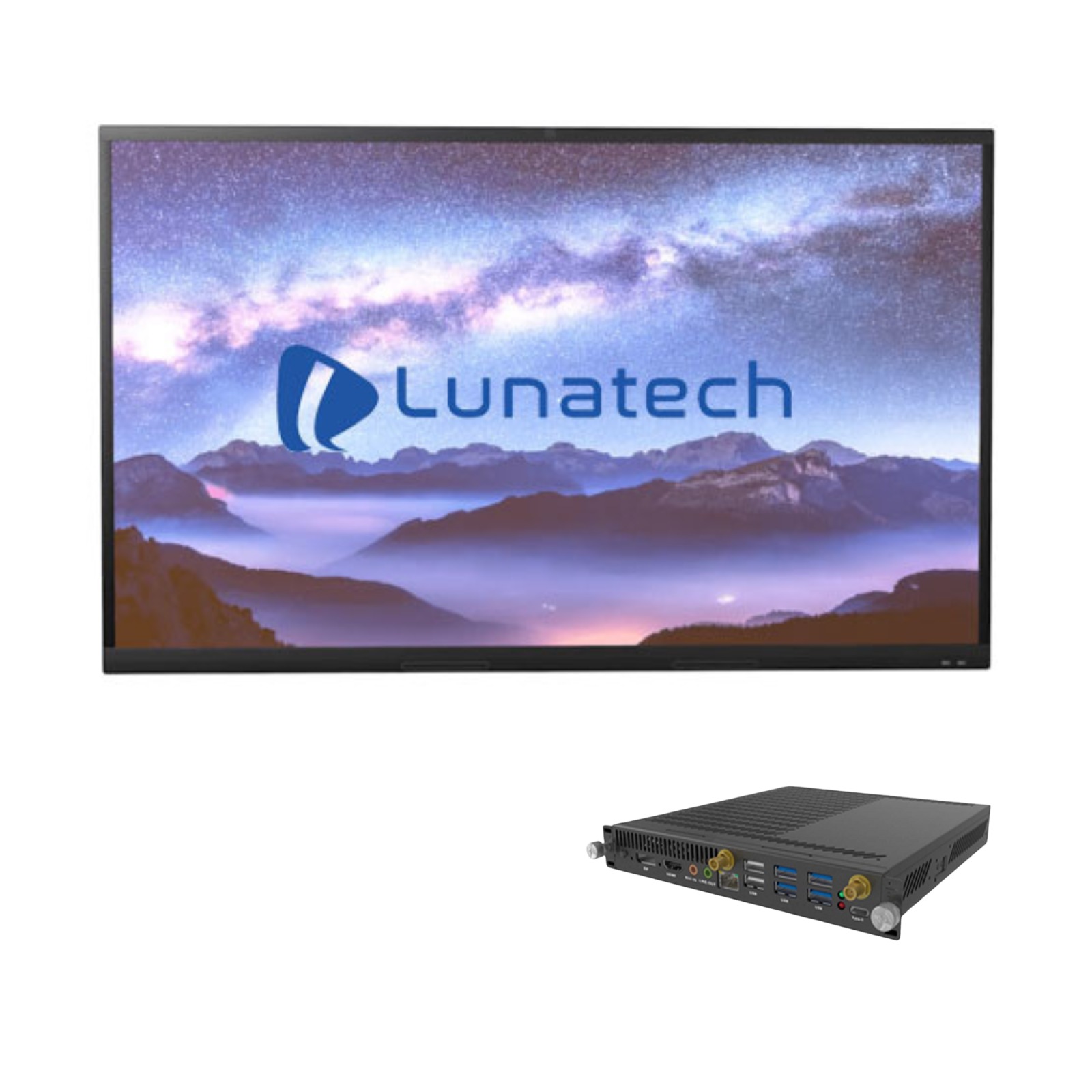 LUNATECH INTERACTIVE FLAT PANEL 98 INCH LN98PRO-X WITH OPS WINDOWS I7