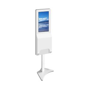 Standing Kiosk IPS LCD 22inch With Hand Sanitizer