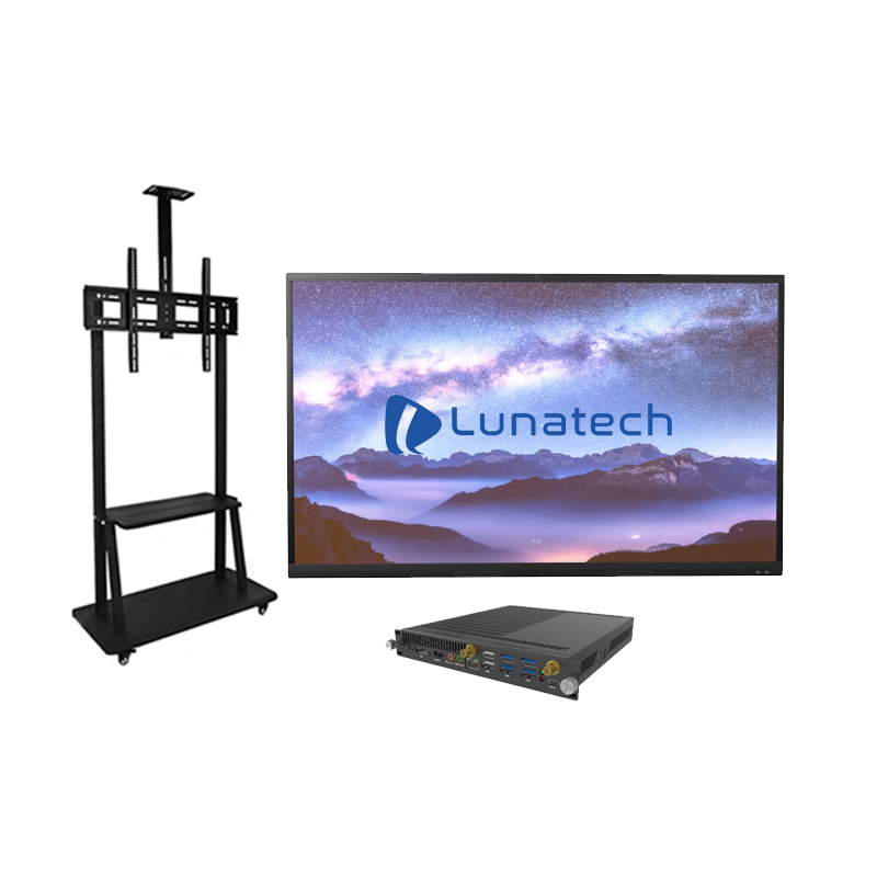 LUNATECH INTERACTIVE FLAT PANEL 65 INCH LN65PRO-X WITH OPS WINDOWS I7 + STANDING BRACKET