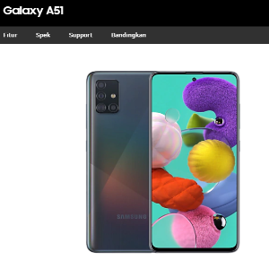 Smartphone Galaxy A51 8GB Black