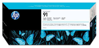 HP 91 Photo Black 775 Ml Ink Cartridge Printhead Used With The DesignJet  Z6100 Photo Printers.
